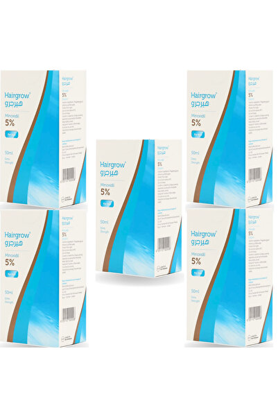 Dar Al Dawa بخاخ هيرجرو 5% سائل مينوكسيديل - 50 مل (مجموعة من 5 عبوات )