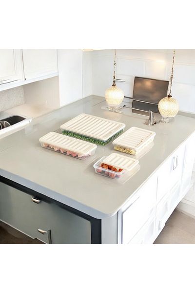 EsmoHome Set of 24 Freshbox Storage Containers Suitable for Microwave and Freeze