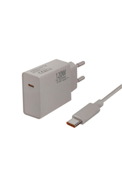 yk desing 120w fast hızlı şarj kısa devre ve yüksek voltaj korumalı type c adaptör