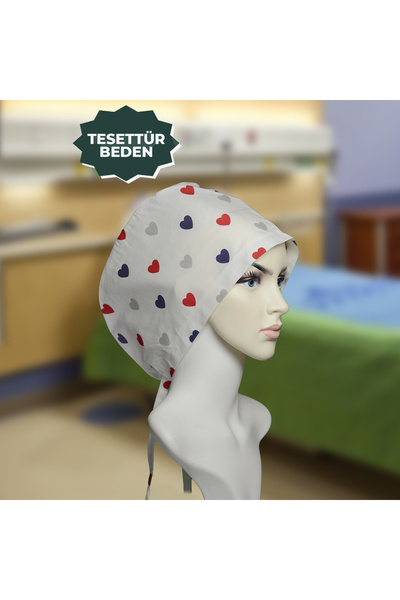 YİĞİTBAŞI Doktor Hemşire Aşçı Cerrahi Bone Hastane Anne Bone Iş Bandanası Pam...