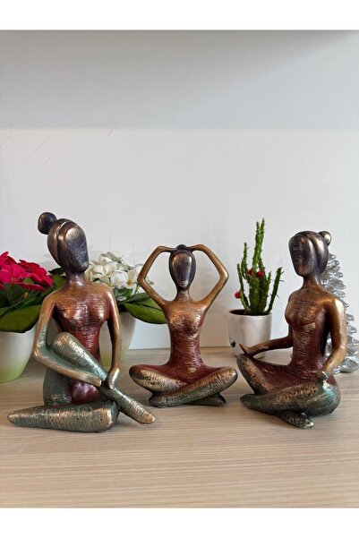 MGS COLLECTION Dekoratif Uçlü Yoga Kızlar Biblo Dk