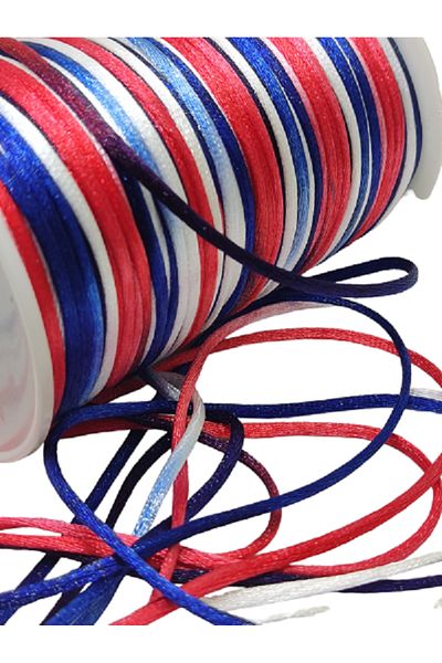 PARACORD Rainbow Color Floş Ip Rat Tail - Rainbow 2 mm