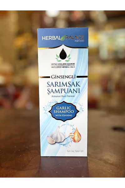 Herbal Palace Unscented Ginseng Garlic Shampoo - Special Formula