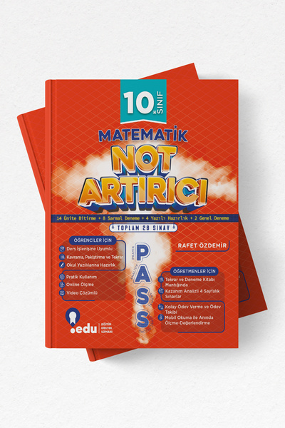 edu eğitim destek uzmanı 10. Sınıf Matematik PASS Not Artırıcı