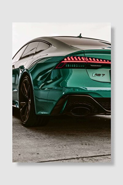 Mudi Store Audi A7 Backlight Details Araba Poster Çerçevesiz Yüksek Kalite Ar...