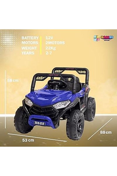 ALBADER Electric Ride On Car Buggy Jeep, Ride on Toys for Big Kids With 12V Battery, 2 Motors