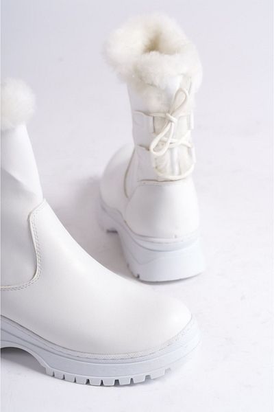 Akçetin Moda Women's Fur Lined Zippered Boots