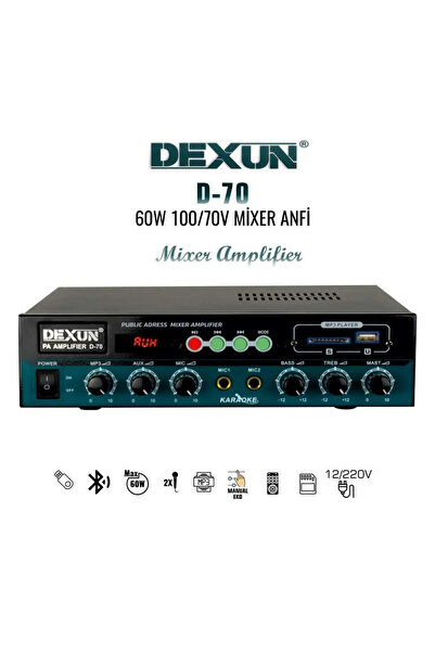 Dexun D-70 60 Watt 100 Volt Hat Trafolu Mikser Amfi