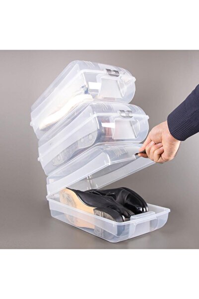Myend 12 Pieces Boots Storage Box, Boots Protection Box, Transparent Boots St...