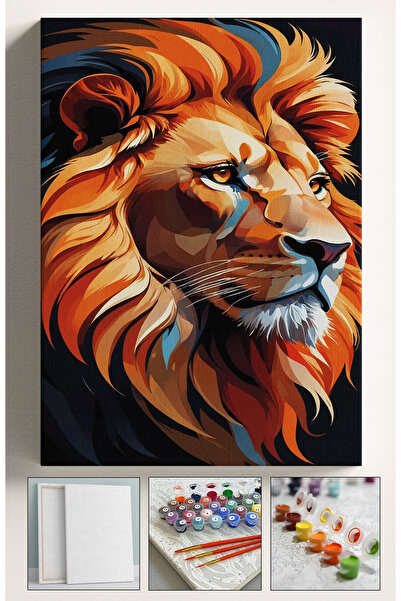 Akihabara Sayılarla Boyama Çerçeveli Hobi Seti Numaralı Tuval Fırça Boya Dahi...