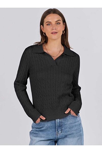 youknitwear you Pulover de damă Riviera cu gât polo