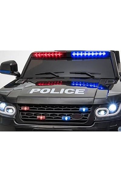 ALBADER Children's Electric Car Range Rover Police Design, Can Ride Electric Car Battery For Kids
