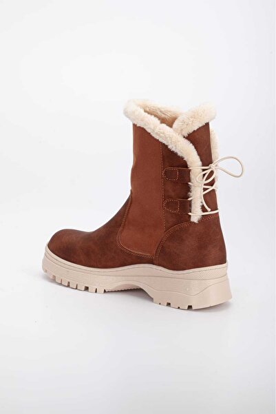 Akçetin Moda Kadın İçi Kürklü Bot