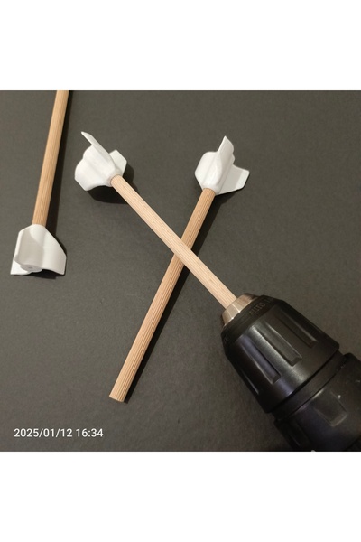 İLGİNÇ ÜRÜNLER MARKETİ 3 Adet Taş Tozu Beton Reçine Alçı Harç Boya Karıştırıcı Paddle Matkap Vidalama Uyumlu Karıştırma Ucu