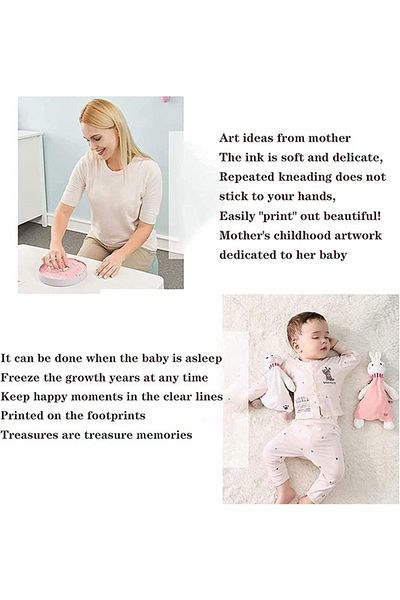 Taimi High Quality Mud Cartoon Design Newborn Footprint Kit With Easy No-Bake Drying For Kids
