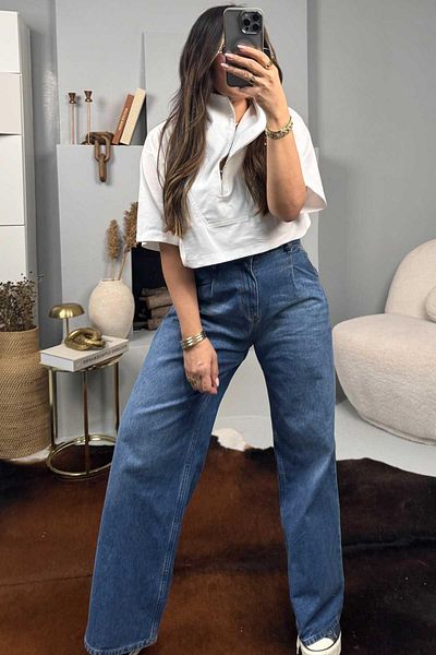 Sohotique By P Blue Jeans with Wide Legs