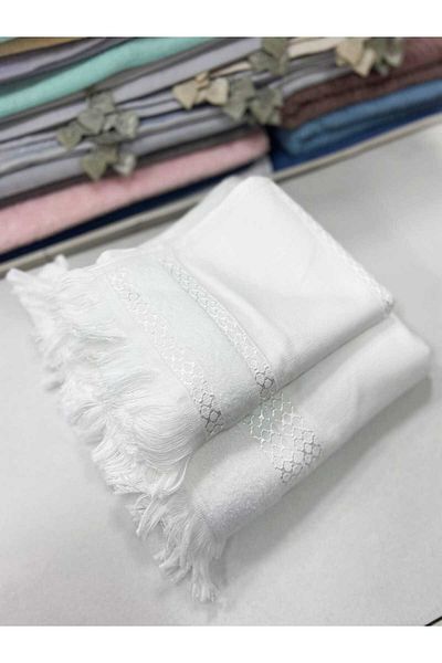 HMZ Textile Brazilian Embroidery and Machine Embroidery to Make Fringed Painting Anali Girl Towel.