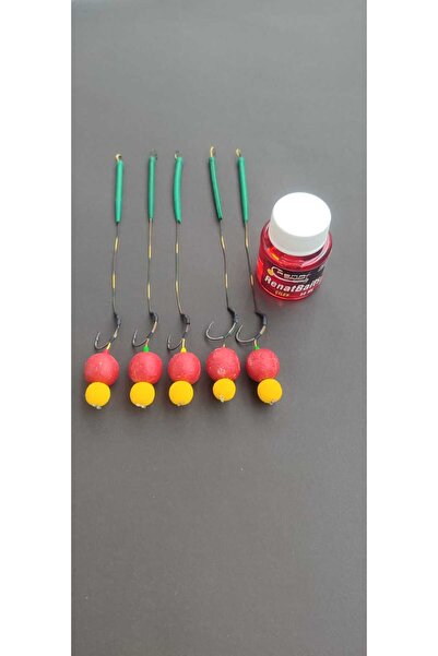 pusulaavmarketi SARI POP UP 30 gr Yaylı Çilek Boili Takımı 5 Adet Çilek Atrak...