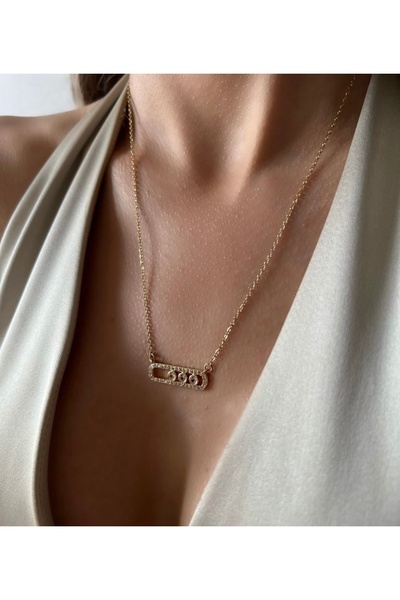 SU PERİSİ TAKI BİJUTERİ Çelik Gold Me*sika Marka Model Kolye