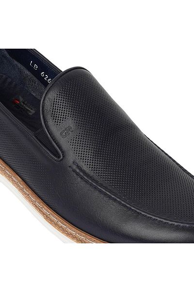 Greyder 62624 Men's Navy Blue Genuine Leather Casual Shoes