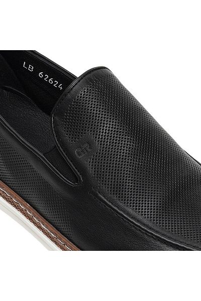Greyder 62624 Men's Black Genuine Leather Casual Shoes
