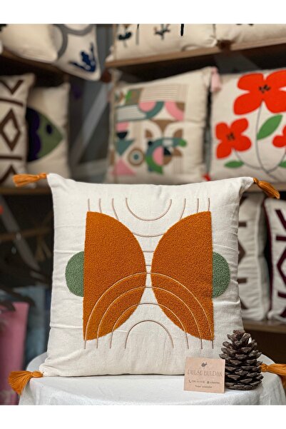 Home غطاء وسادة قطني بوهيمي مزين بشراشيب
