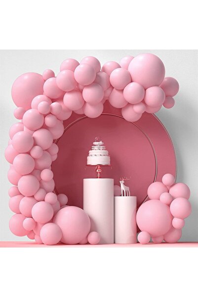 renk party بالون باستيل وردي مقاس 12 بوصة - 10 قطع