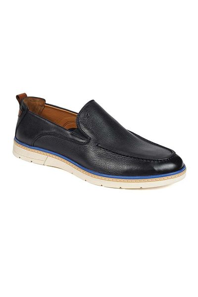 Greyder 64512 Men's Navy Blue Genuine Leather Casual Shoes