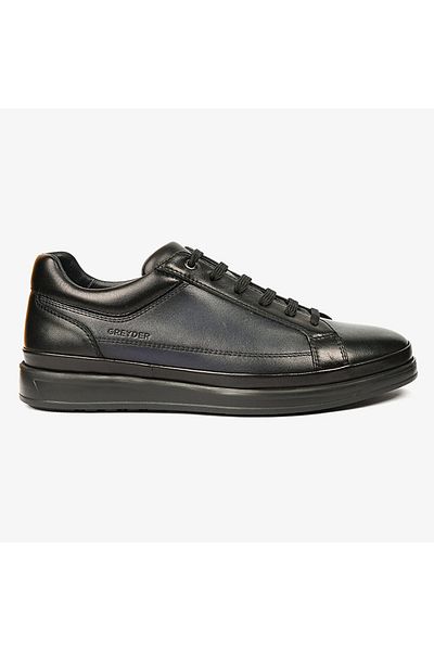 Greyder Ανδρικά παπούτσια casual 18010 Black Navy Blue από γνήσιο δέρμα