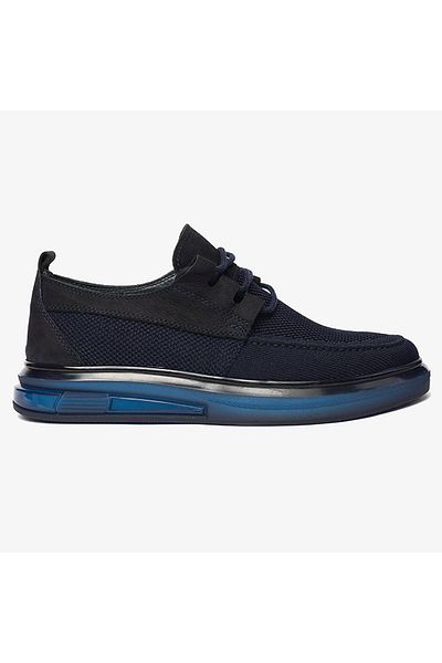 Greyder 62597 Men's Navy Blue Genuine Leather Casual Shoes