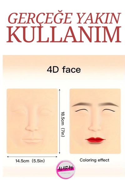 alaraycosmetics 3 Adet Microblading Kalıcı Makyaj Eğitimi Için 4d Lateks Çalı...