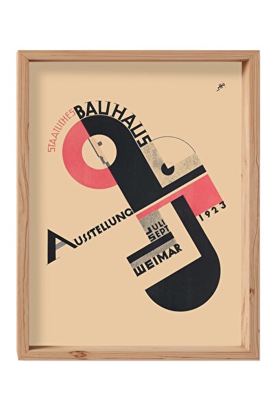 Jeronkarji Bauhaus Sergisi Weimar I, 1923 Ahşap Tablo Çerçeveli Hediyelik Ev ...