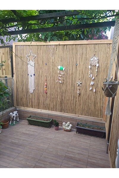 120 Cm X 4.50 Meters Natural Bamboo Straw Fence - Garden Fence Balcony Fence Canopy Fence Decoration