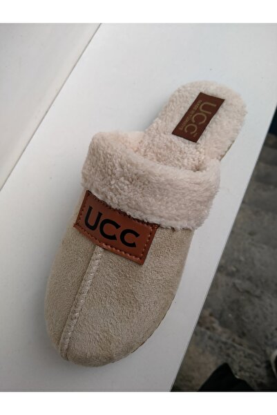 UCC Deriwalls Kadın Içi Pofuduk Terlik Bej