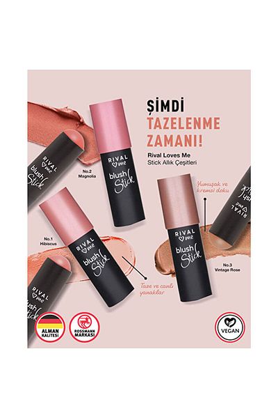 Rival Loves Me Hibiscus 6 g - Stick Blusher No: 01