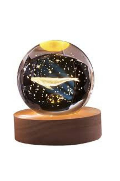 Vera 3d Renk Değiştiren Yunus Balığı Temalı Işıklı Kristal Cam Küre Hediyelik Eşya