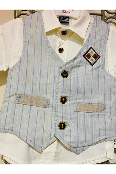 Efbey TAKIM ELBİSE YELEK-GÖMLEK-PANTOLON 3 LÜ TAKIM