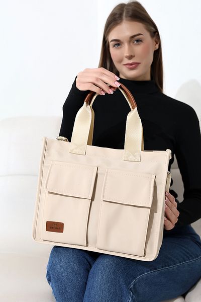 Moda azza Geantă de umăr elegantă din satin pentru femei, cu buzunare frontale și husă cu magnet