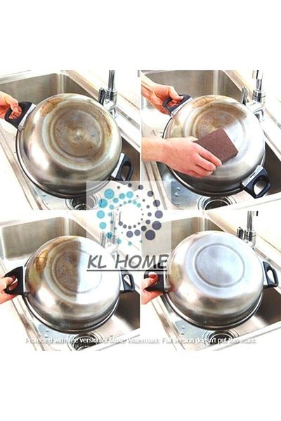 KL HOME New Generation for Cleaning - Steel Metal, Sponge Sanding Wedge for Wood Goods 80Kum