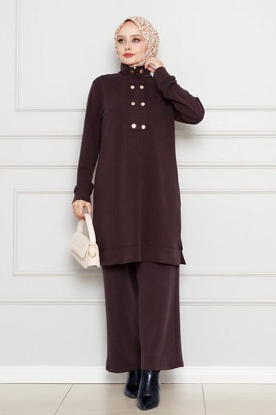 Sevitli Set costum dublu maro