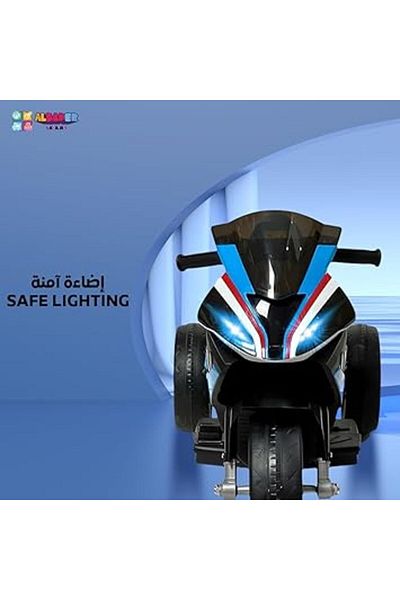 ALBADER Electric Motorcycle, Can Ride On Tricycles, Ride-On Motorcycle, Electric Ride On Motorcycle