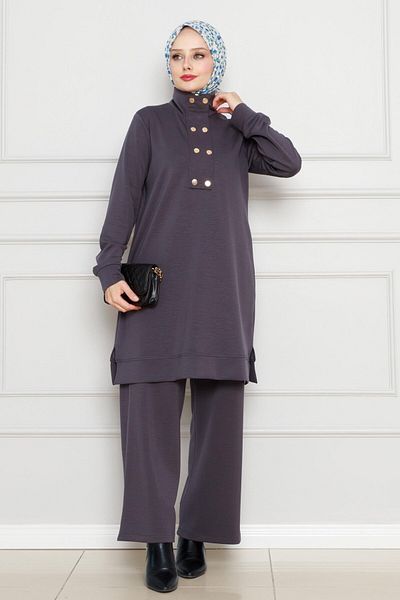 Sevitli Set de costum din două piese gri