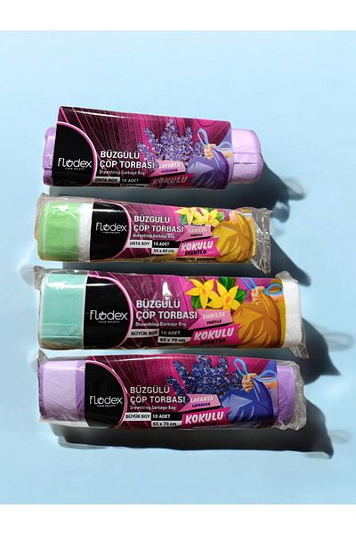 FLODEX Drawstring Garbage Bag: Lavender Scented-Vanilla Scented- Medium and Large