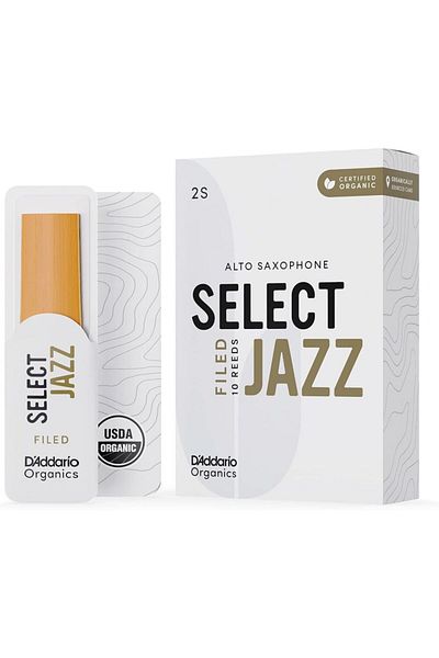 Daddario D\'Addario Woodwinds Organic Select Jazz Alto Saxophone Reed No:2 Soft