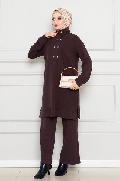Sevitli Set costum dublu maro