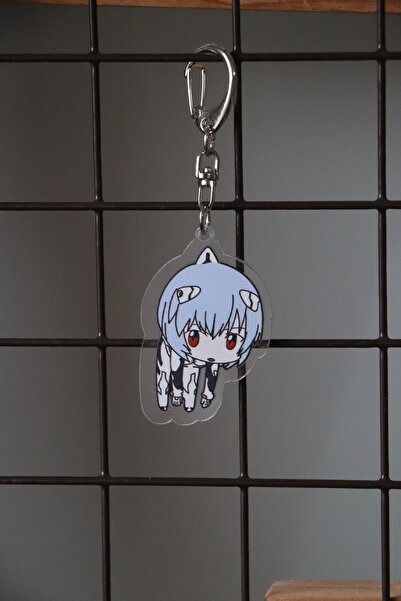 Akumastik Neon Genesis Evangelion Rei Ayanami Çanta Süsü Anahtarlık- Anime Aksesuar