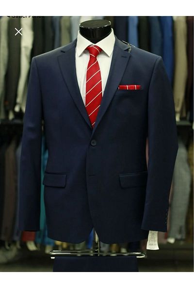 MASSARO Men's Classic Cut 4 Drop Wool Suit