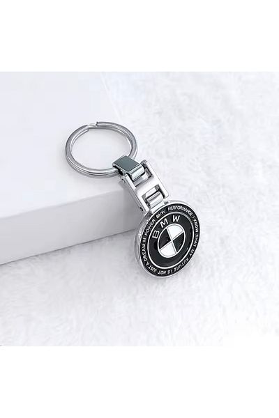 RoseTR Bmw Luxury New Black Metal Keychain - Key Chain Compatible with Bmw