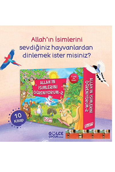 Gülce Kitap Allahın İsimlerini Öğreniyorum 2 Set (10 Kitap)