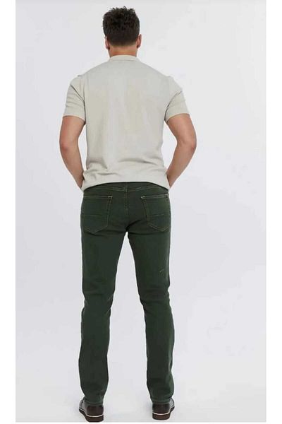 Denim Ανδρικό τζιν παντελόνι Reguver - Silim Color, Khaki Dumeili, Lycra Skinny Leg